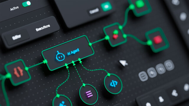 Abbildung eines Workflows mit agentischer KI
